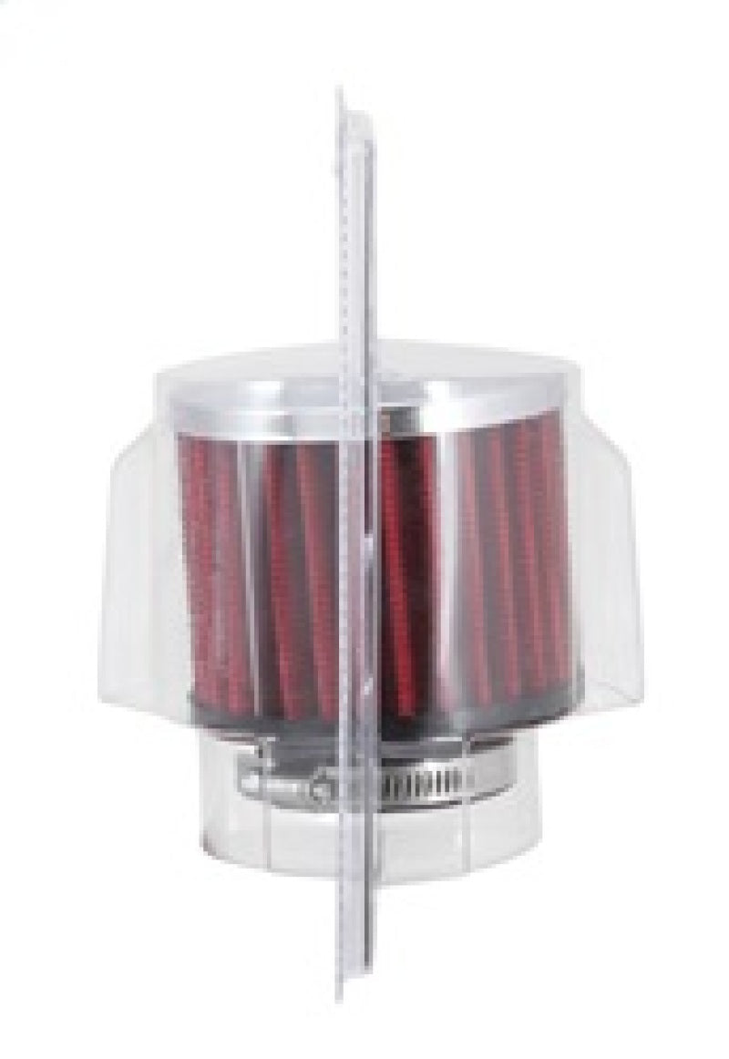 K&N 62-1460 Crankcase Vent Filter - 1.5in Flange ID x 3in OD x 2.5in H Chrome Top