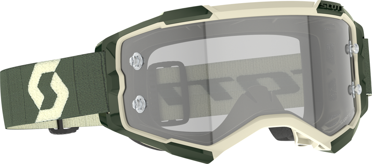 Scott Fury LS Goggle Kaki Green LS Grey Works (2728276312327)