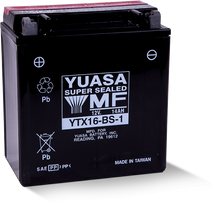 Cargar imagen en el visor de la galería, Yuasa YTX16-BS-1 Maintenance Free AGM 12 Volt Battery (Bottle Supplied)