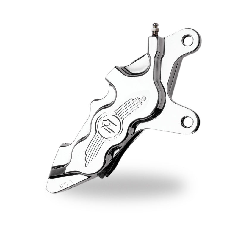 Performance Machine Front 6 Piston Differential Bore Caliper - Chrome