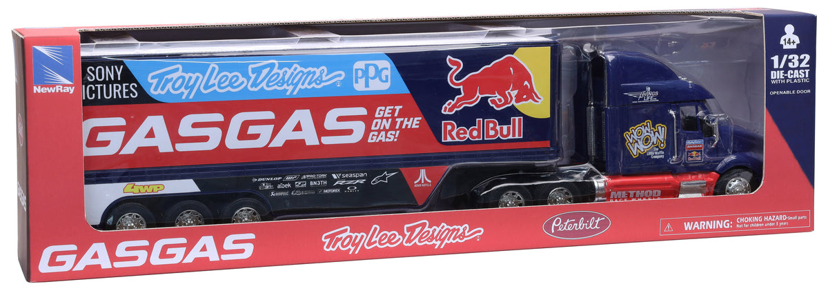 NEW-RAY Scale 1:32 TLD RED Bull GAS GAS Racing Truck (11053)