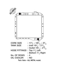 Cargar imagen en el visor de la galería, CSF 70-80 Toyota Landcruiser 3.9L/4.2L Heavy Duty 4 Row All Metal Radiator