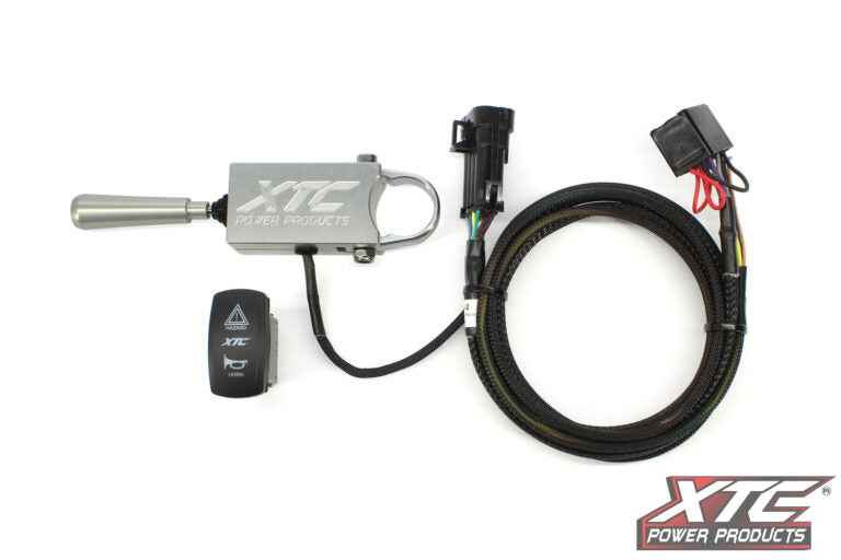 XTC Power Products Auto Turn Signal KIT w/ Billet Lever and Front DRL Lights CAN (XTC ATS-L-CAN-DEF-DR)