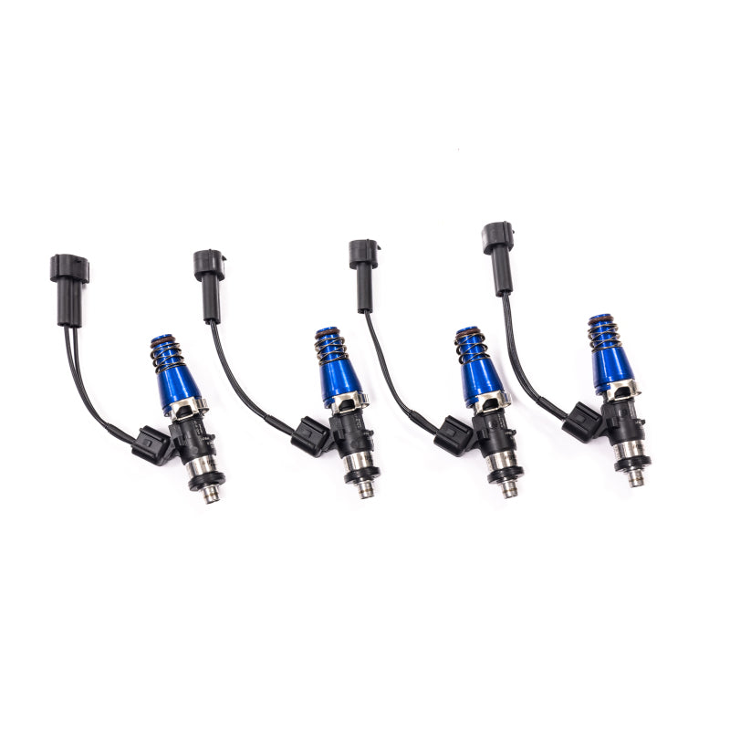Injector Dynamics ID1050-XDS Fuel Injectors 11mm Blue Adaptors — Fits Mazda Miata