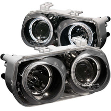 Cargar imagen en el visor de la galería, ANZO 1994-1997 Acura Integra Projector Headlights w/ Halo Black