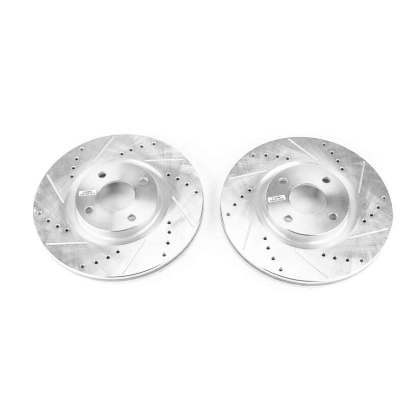 Power Stop 2018 Ford EcoSport Front Evolution Drilled & Slotted Rotors - Pair