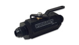 Vibrant -10AN to -10AN Male Shut Off Valve - Black