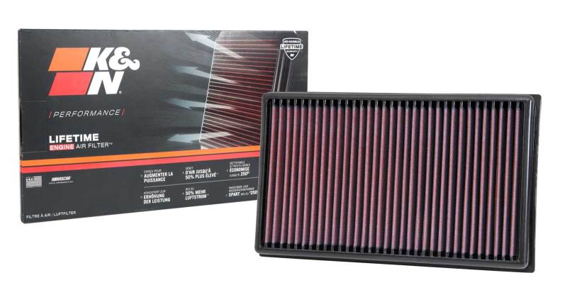 K&N Replacement Air Filter 33-3005 — Fits 2013-2024 Audi A3, VW Golf