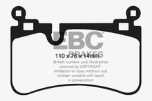 Cargar imagen en el visor de la galería, EBC 08-13 Mercedes-Benz C63 AMG (W204) 6.2 Redstuff Rear Brake Pads