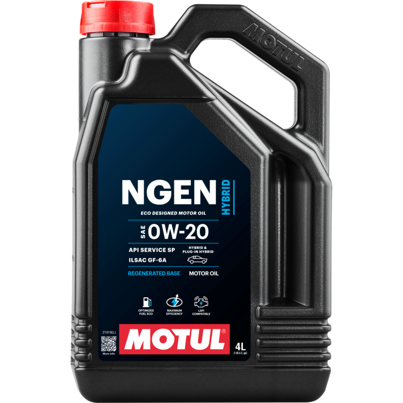 Motul Hybrid Synthetic Motor Oil 0W-20 - 4 Liter