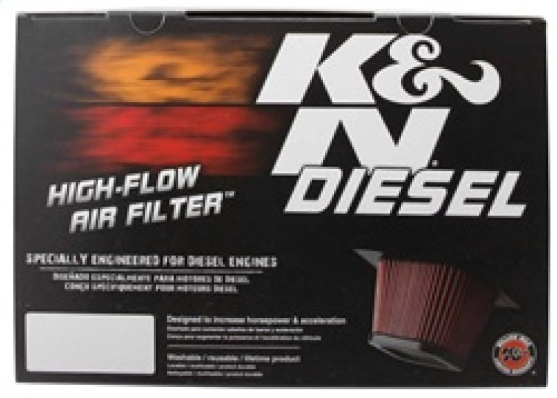 K&N E-0787 High-Flow Replacement Air Filter — Fits 2010-2012 Dodge Ram 2500/3500/4500/5500 6.7L Diesel