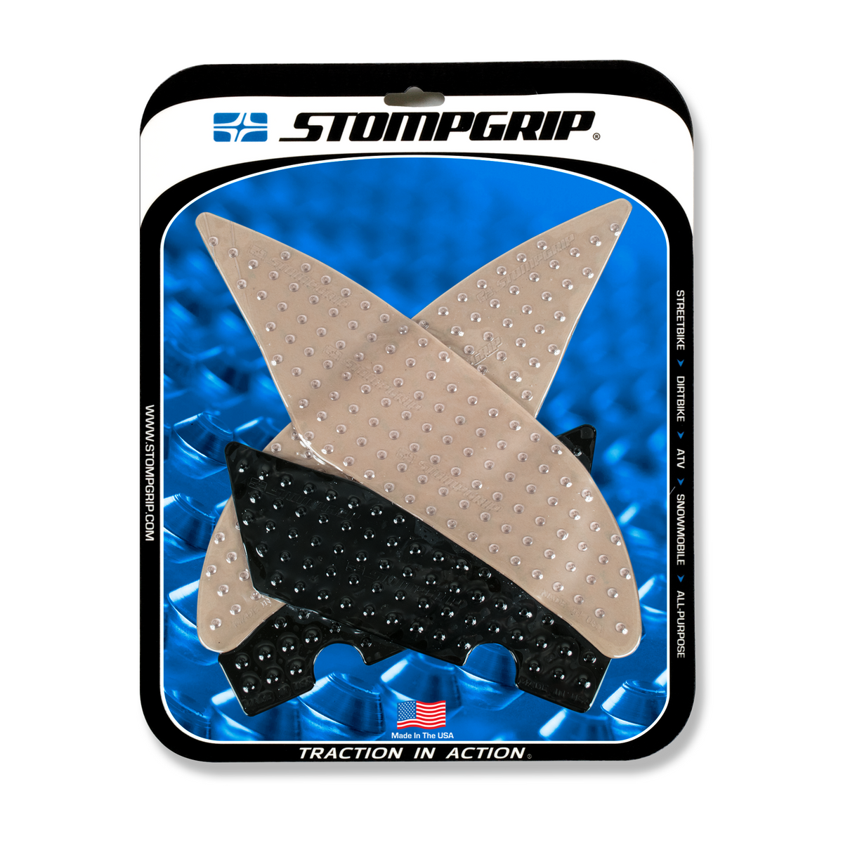 Stompgrip Tank PAD KIT Volcano Clear/Black (55-10-0145H)