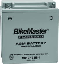 Load image into Gallery viewer, BikeMaster AGM Battery - MS12-16-BS-1