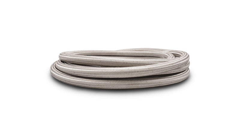 Vibrant -8 AN SS Braided Flex Hose (20 foot roll)