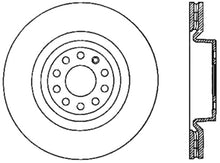 Cargar imagen en el visor de la galería, StopTech 06-10 Audi A3/08-10 TT / 06-09 VW GTI Mk V Cryo-Stop Left Front Slotted Rotor