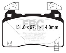 Cargar imagen en el visor de la galería, EBC 14+ Cadillac CTS Vsport 3.6 Twin Turbo Yellowstuff Front Brake Pads