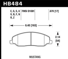 Cargar imagen en el visor de la galería, Hawk 05-10 Ford Mustang GT &amp; V6 / 07-08 Shelby GT DTC-60 Race Front Brake Pads