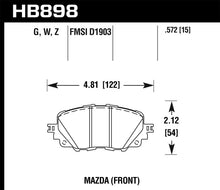 Cargar imagen en el visor de la galería, Hawk 17-19 Fiat 124 Spider HPS 5.0 Front Brake Pads