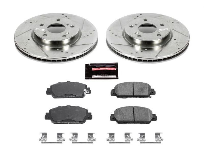 Power Stop 13-19 Honda Accord Front Z23 Evolution Sport Brake Kit