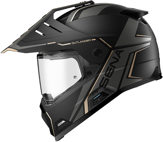 SENA Outlander Smart DS Helmet Matte Black LG (OUTLANDER-MB00L1)