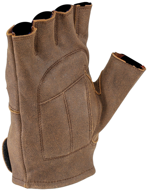 Kuryakyn Leather By River Road Buster Vintage Shorty Gloves Black - 2XL