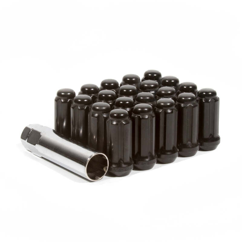 Method Lug Kit - Extended Thread Spline - M14X1.5 - 6 Lug Kit - Black - 24 Nuts