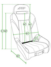 Cargar imagen en el visor de la galería, PRP Polaris RZR PRO XP/PRO R/Turbo R GT/S.E. Suspension Seat- Black/Gray