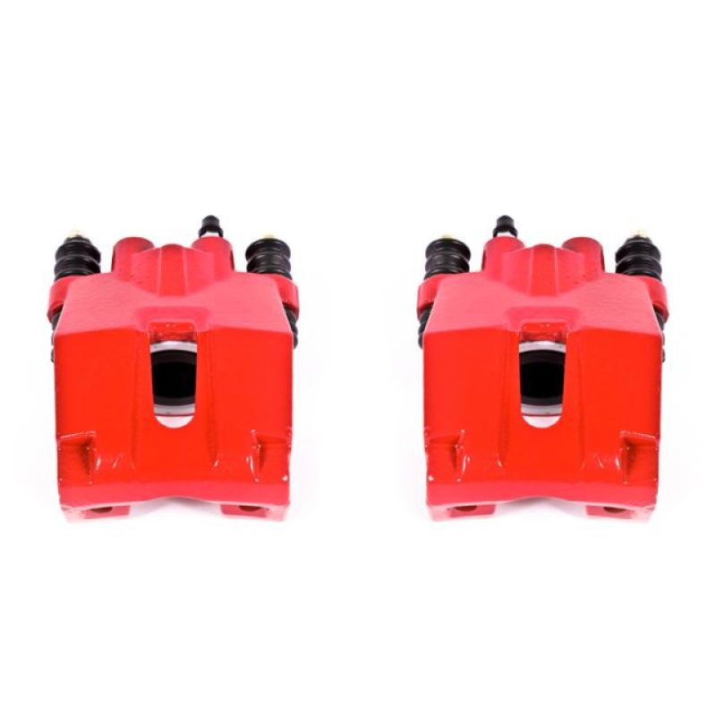 Pinzas traseras Power Stop 04-11 Ford F-150 rojas sin soportes - Par