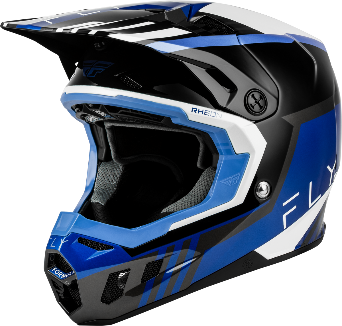 Fly Racing Formula CC Strike Helmet Black/Blue/Grey/White LG (73-4363L)