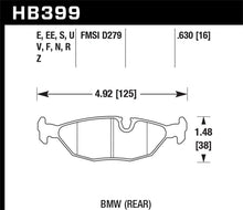 Cargar imagen en el visor de la galería, Hawk 86-87 BMW 325 2.7L Rear ER-1 Brake Pads