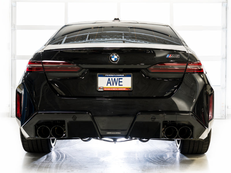 AWE BMW G90/G99 M5 Track Edition Catback Exhaust - Diamond Black Tips