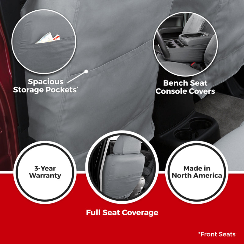 Covercraft Endura Waterproof Polyester SeatSaver Custom Front Seat Covers - Black