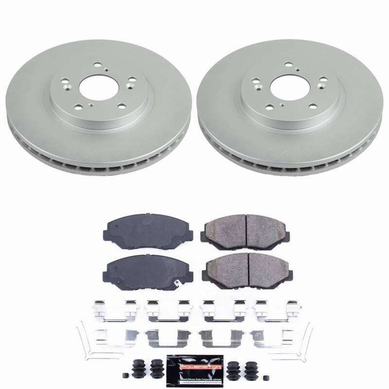 Power Stop 03-08 Honda Pilot Front Z23 Coated Brake Kit
