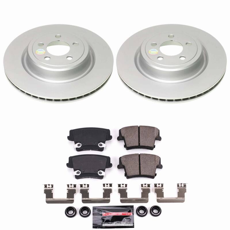 Power Stop 06-14 Dodge Charger Rear Z23 Coated Brake Kit