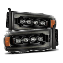 Cargar imagen en el visor de la galería, AlphaRex 02-05 Dodge Ram 1500 NOVA LED Proj Headlights Alpha Black w/Activ Light/Seq Signal