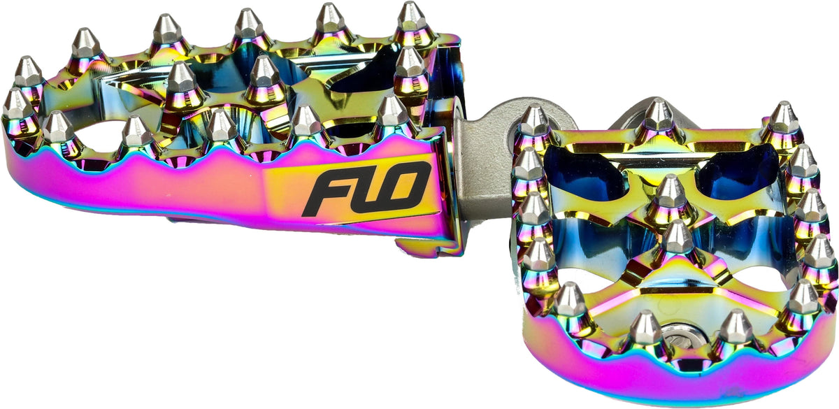 FLO Motorsports Moto Style Footpeg SET JET Fuel 2"X3.125" (FPEG-800JET)