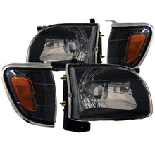 Cargar imagen en el visor de la galería, Faros delanteros de cristal ANZO 2001-2004 Toyota Tacoma negros