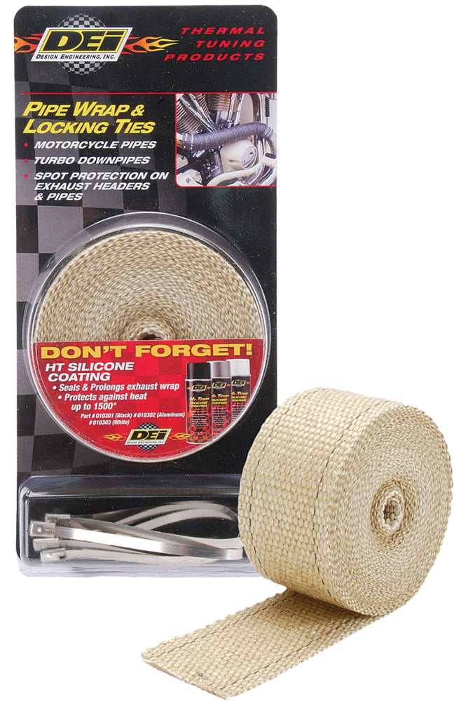 DEI Pipe Wrap & Locking Ties TAN (901122)
