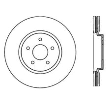 Cargar imagen en el visor de la galería, Rotor delantero izquierdo ranurado y perforado SportStop para Infiniti G37 / Nissan 370Z de StopTech