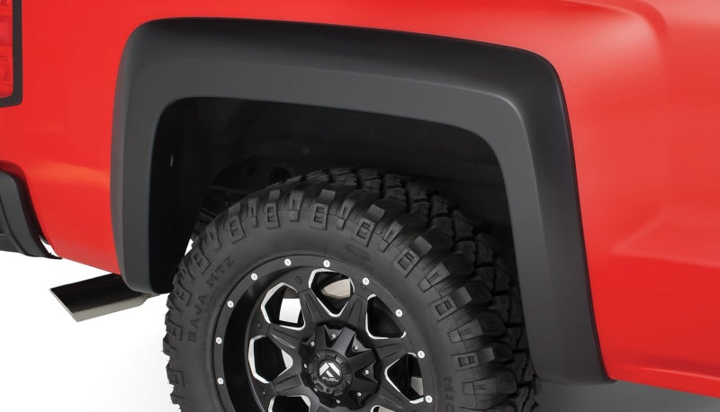 Guardabarros extensibles estilo Fleetside de 2 piezas para Chevy Silverado 2500 HD 07-14 de Bushwacker, color negro