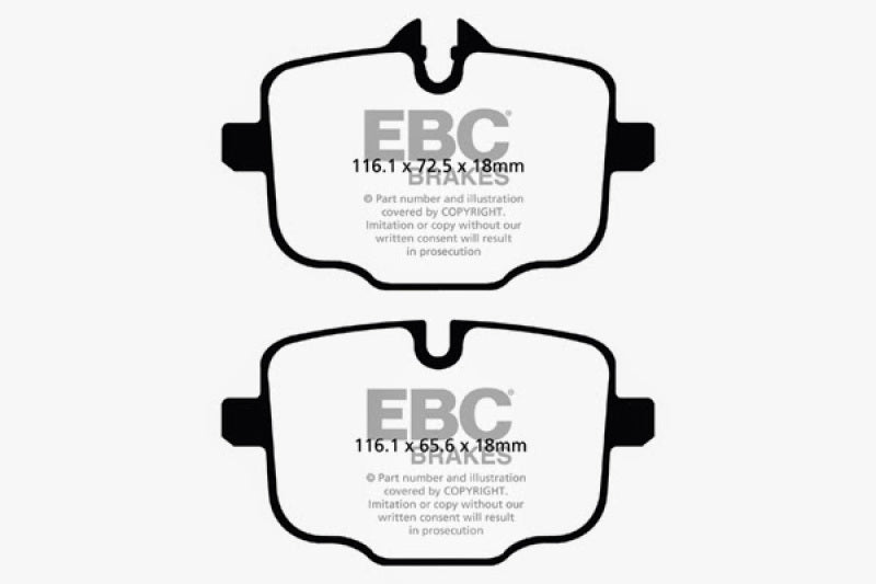 EBC 10+ BMW 535i 3.0 Turbo (F10) Greenstuff Rear Brake Pads