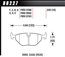 Cargar imagen en el visor de la galería, Hawk 95-99 BMW M3 E36 Performance Ceramic Street Rear Brake Pads