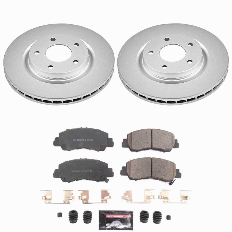 Power Stop 18-20 Mitsubishi Eclipse Cross Front Z23 Coated Brake Kit