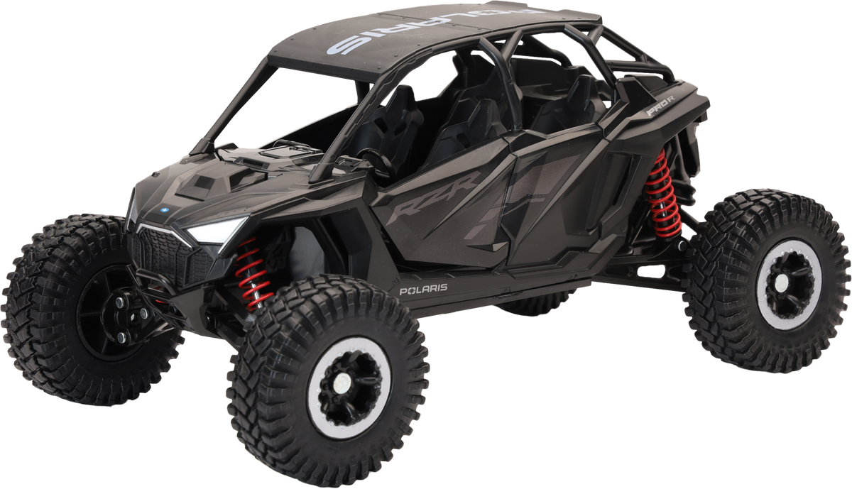 NEW-RAY 1:18 Scale Polaris RZR PRO R4 Rock Crawler Stealth Black (58466B)