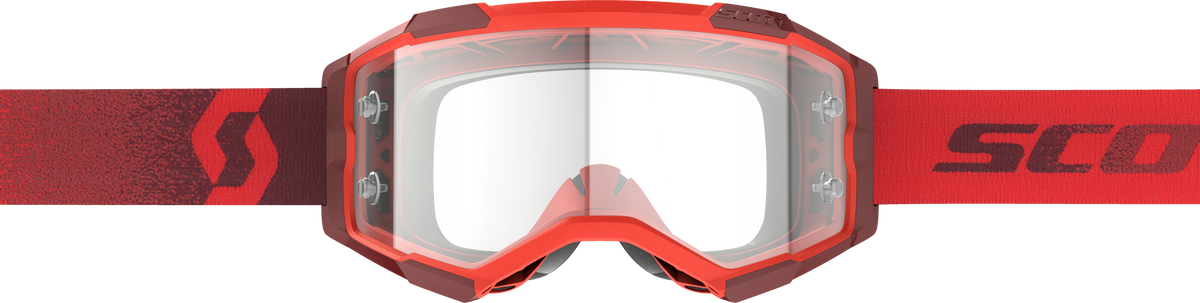 Scott Fury Goggle RED Clear Works (2745140004113)