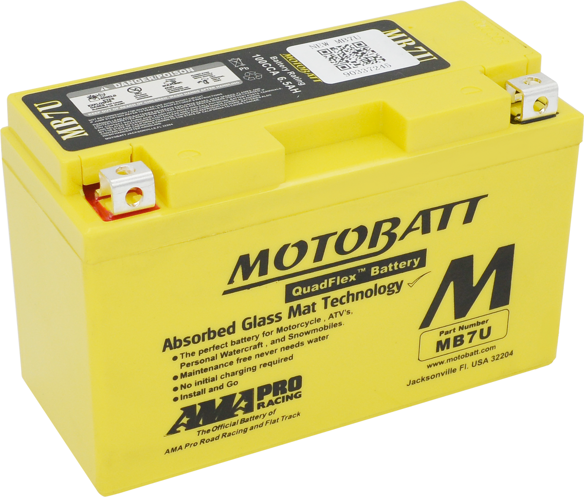 Motobatt Battery MB7U Sealed Factory Activated