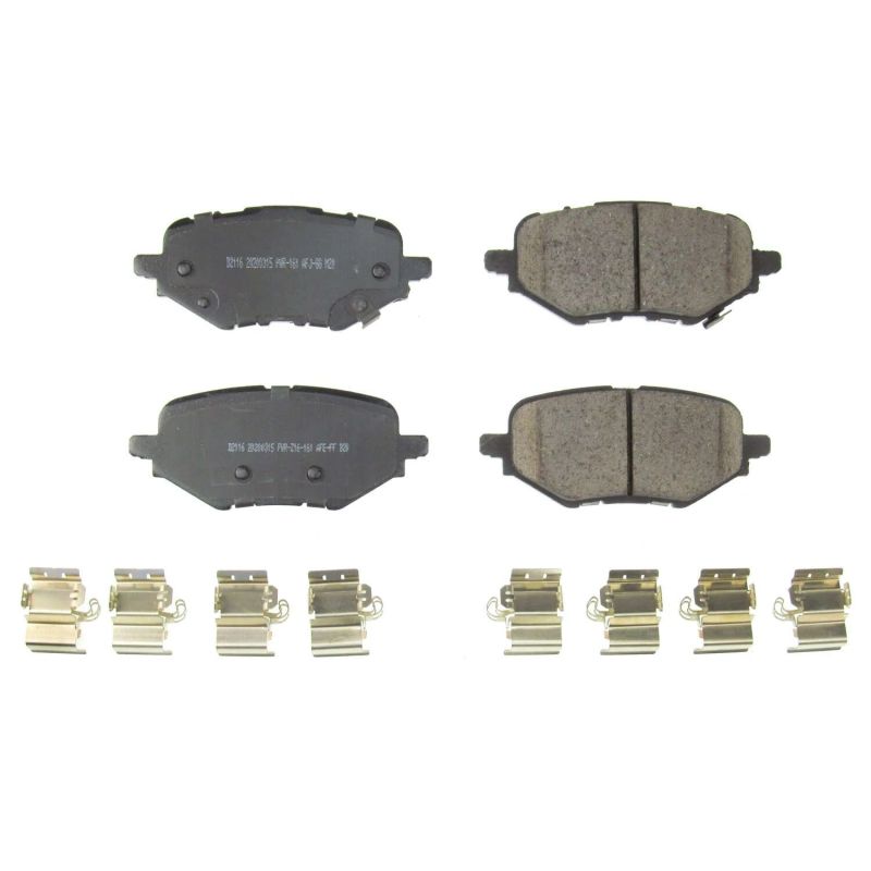 Power Stop 18-19 Honda Clarity Rear Z17 Evolution Ceramic Brake Pads w/Hardware