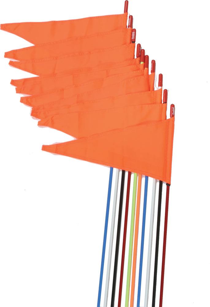 Firestik Safety Flags Spring Mount RED 7' 10/PK (SR7-PS-R)
