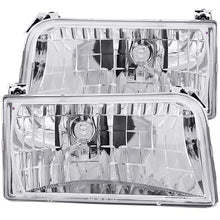 Cargar imagen en el visor de la galería, ANZO 1992-1996 Ford F-150 Crystal Headlights Chrome