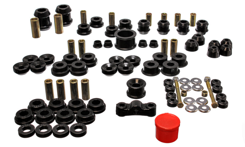 Energy Suspension Hyper-Flex Master Bushing Set Black — Fits 1994-2001 Acura Integra